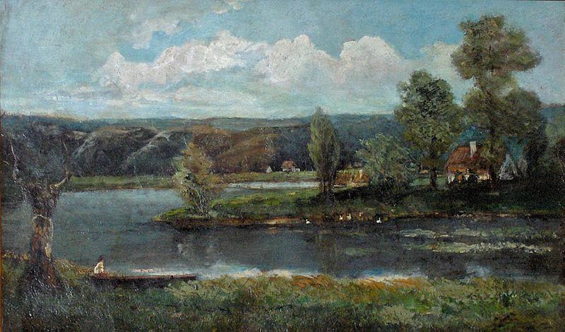 unknow artist Landscape with river